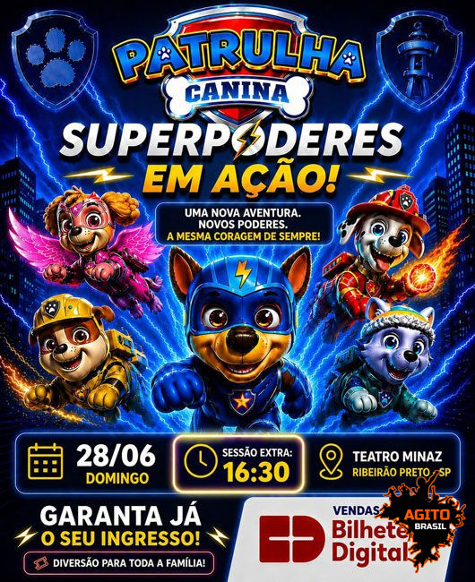PATRULHA CANINA SUPER PODERES | SESSÃO 16h30