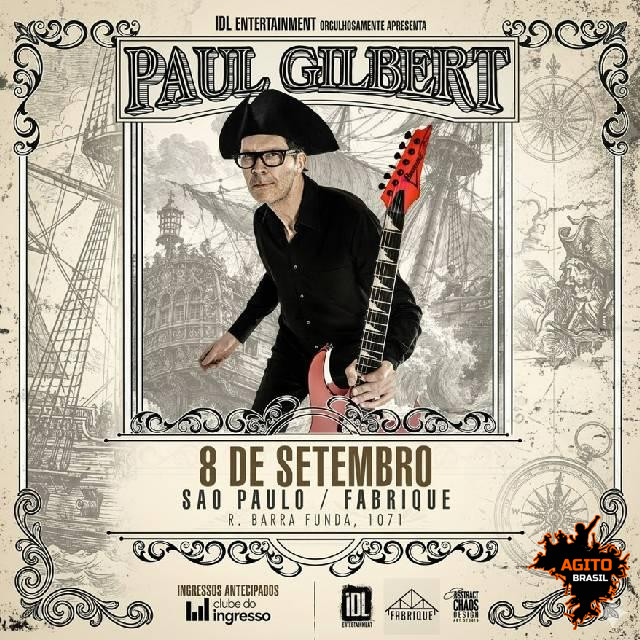 Paul Gilbert em São Paulo