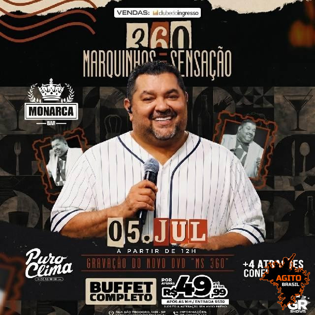 Marquinhos Sensação & Puro Clima — Gravação do DVD MS 360 — Monarca Bar
