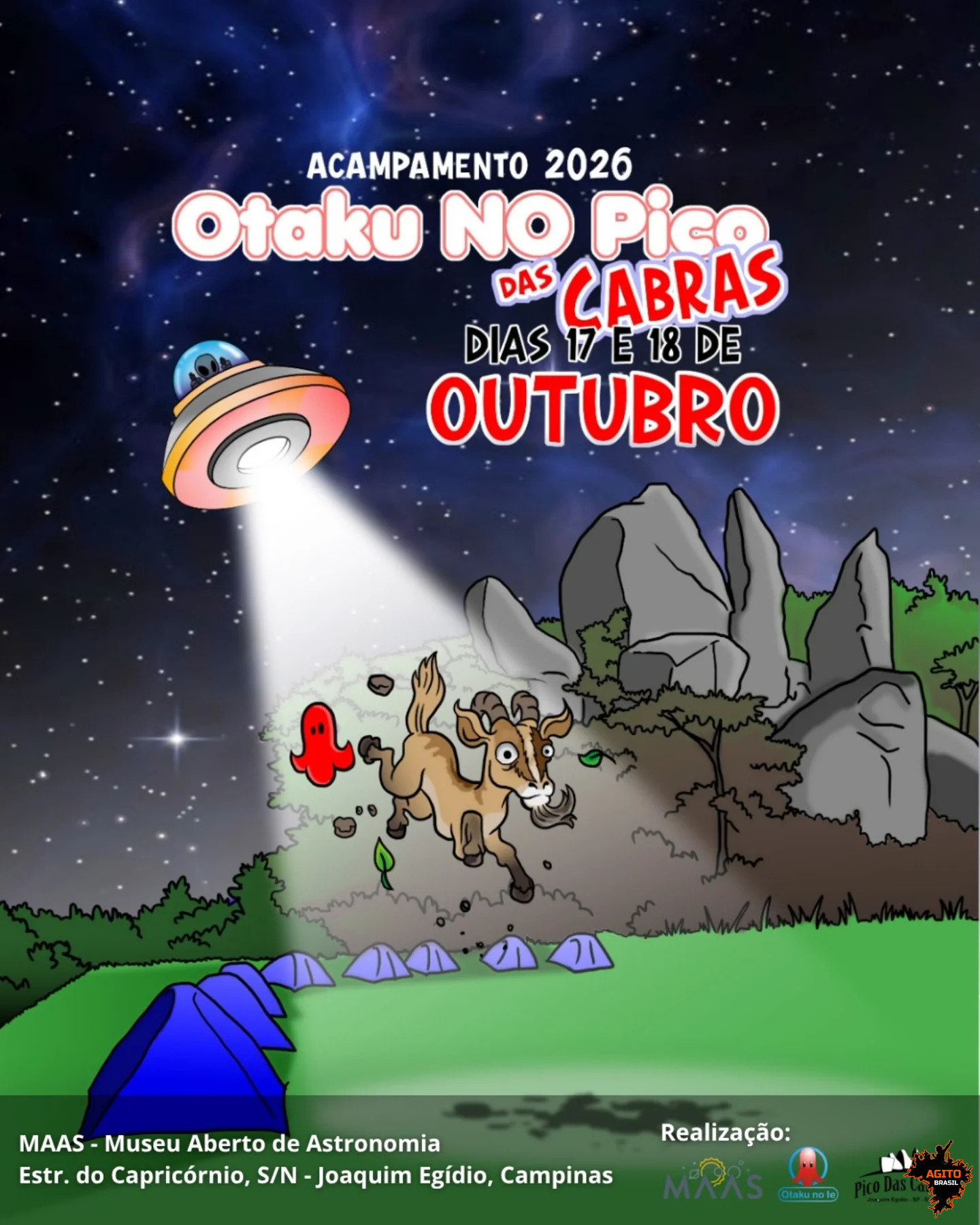 Acampamento - Otaku no Pico das Cabras 2026 em CAMPINAS