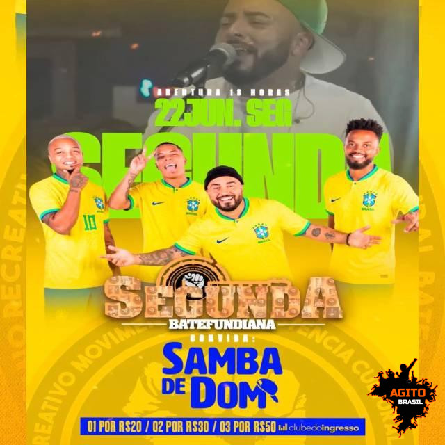 Segunda Batefundiana convida Samba de Dom 