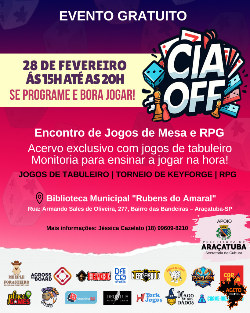 CIA OFF - Encontro de Jogos de Mesa e RPG