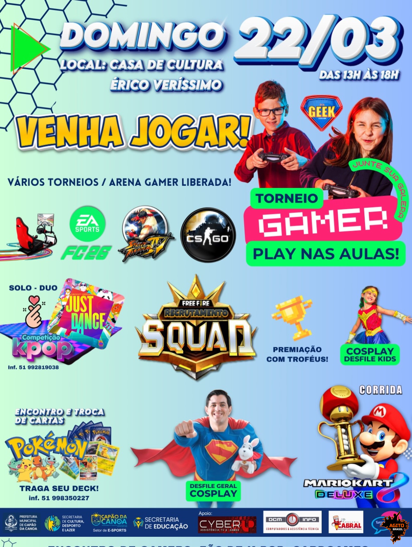 Play nas Aulas Geek