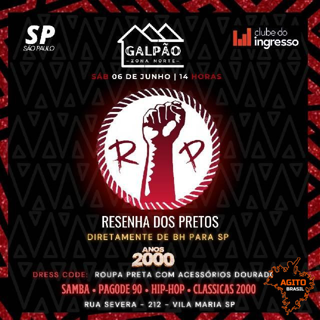 Resenha dos Pretos no Galpão Zona Norte 