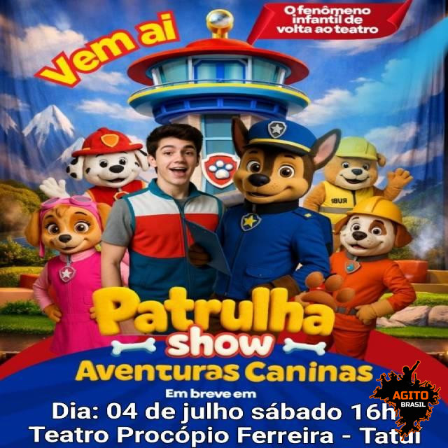 Patrulha Show Aventuras Caninas em Tatuí
