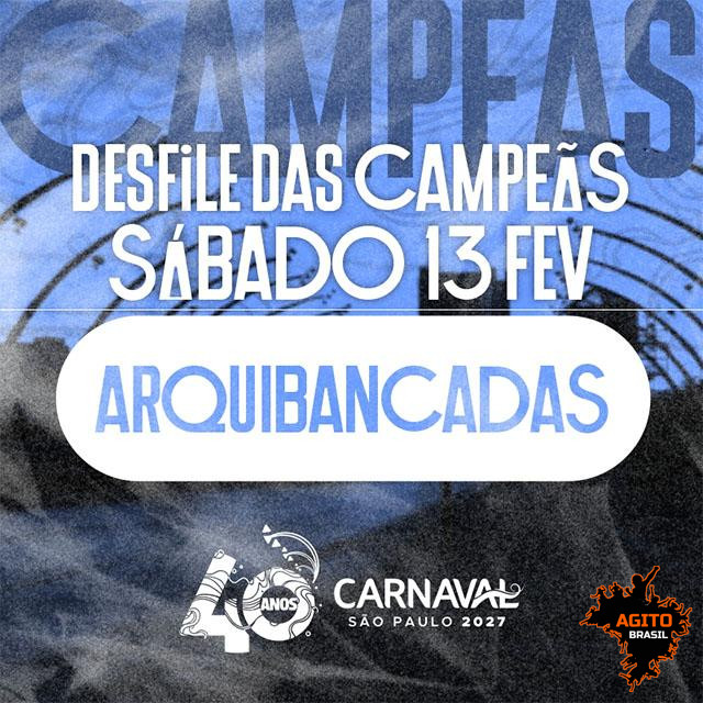 Carnaval de São Paulo 2027 - Arquibancadas - Campeãs