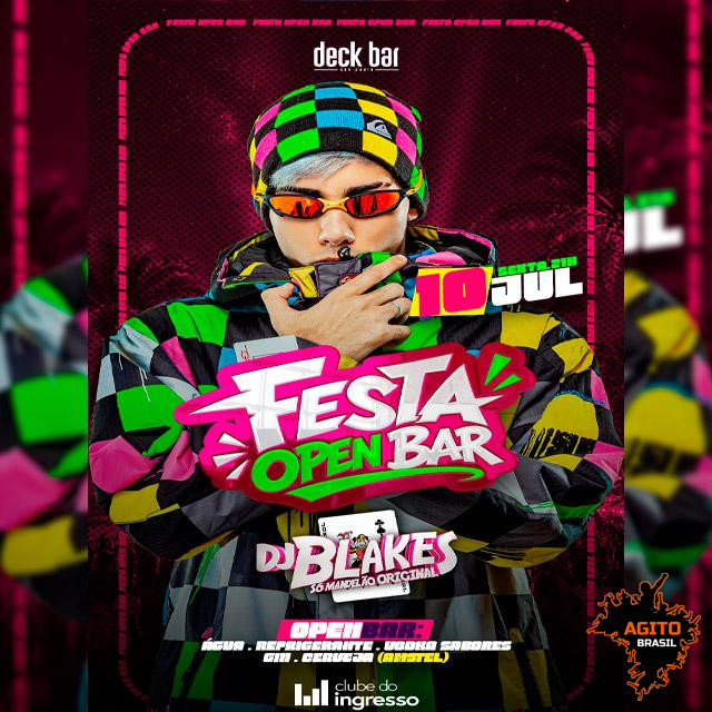 Festa Open Bar no Deck Bar