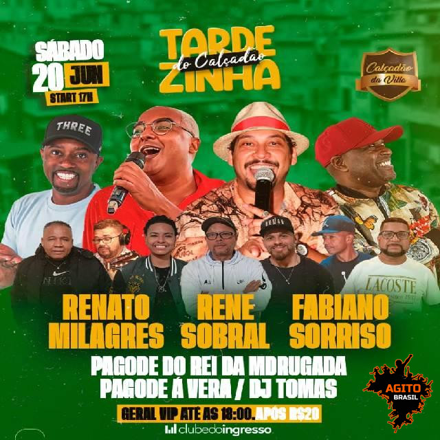 Renato Milagres, Rene Sobral & Fabiano Sorriso — Tarde do Calçadão Zinha
