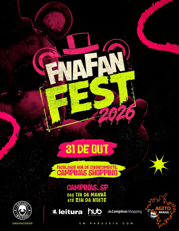 FnaFanFest 2026 em CAMPINAS