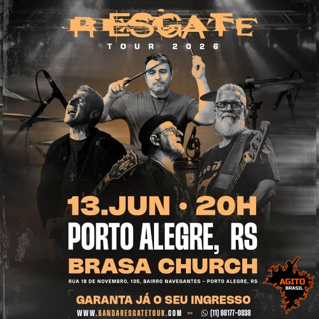 Resgate Tour 2026 em Porto Alegre