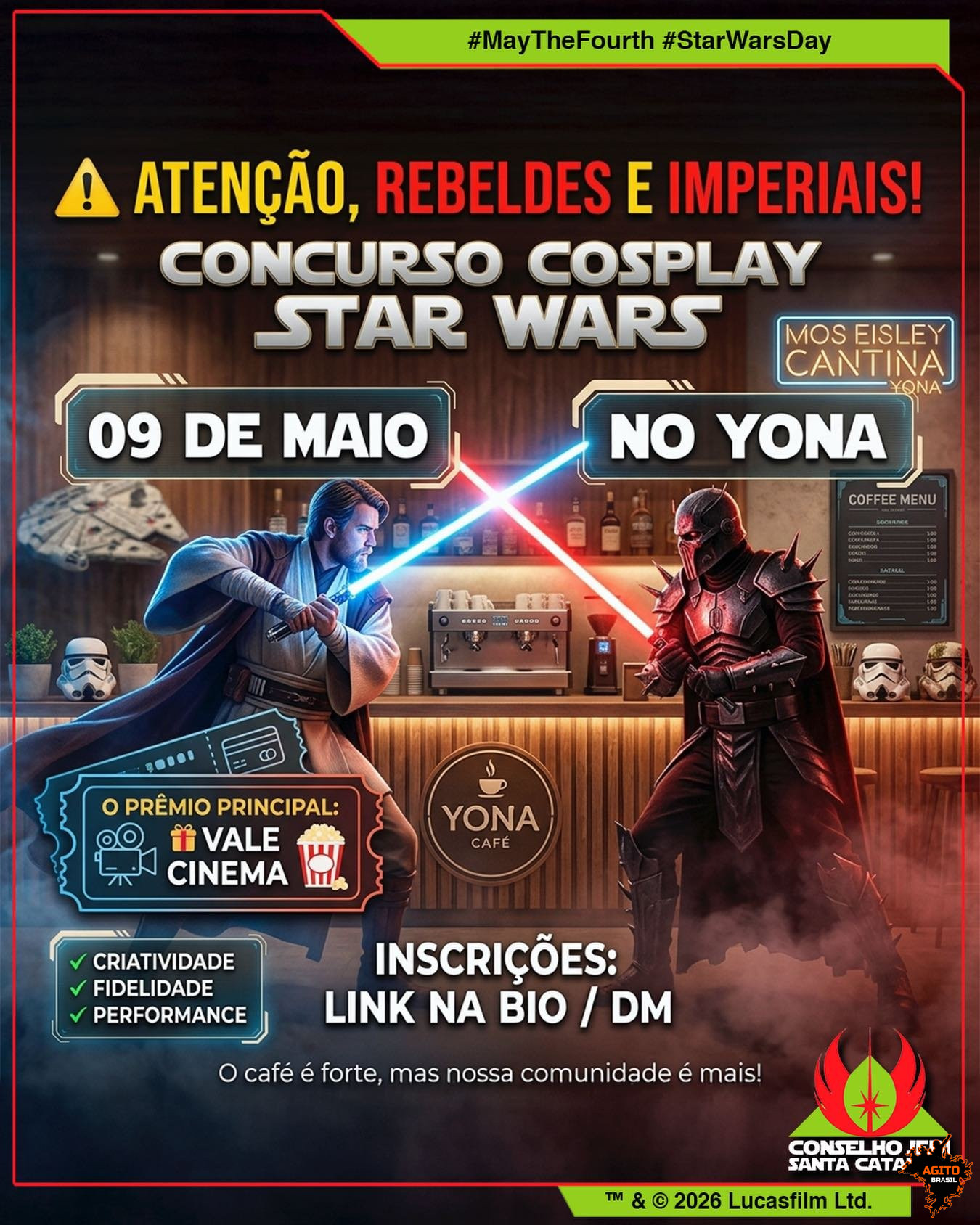 Dia Internacional de Star Wars - Conselho Jedi SC