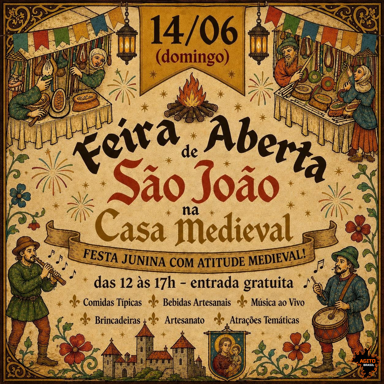 Feira Aberta de São João na Casa Medieval